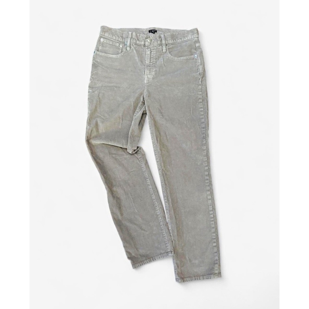 J.CREW Men's Gray Corduroy FA23 5-Pocket Pants 29W Stretch Flat Front